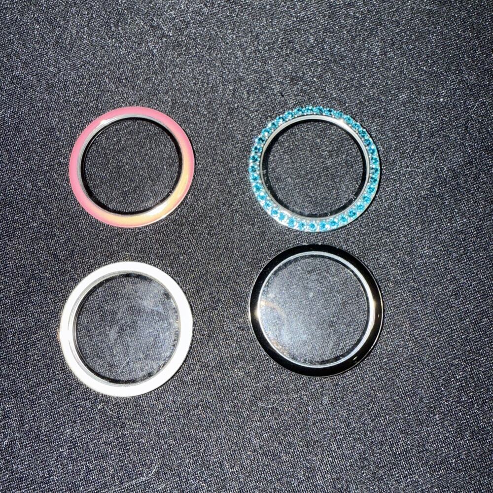 NEW Origami Owl Large Silver Twist Locket Cover Lot Of 4